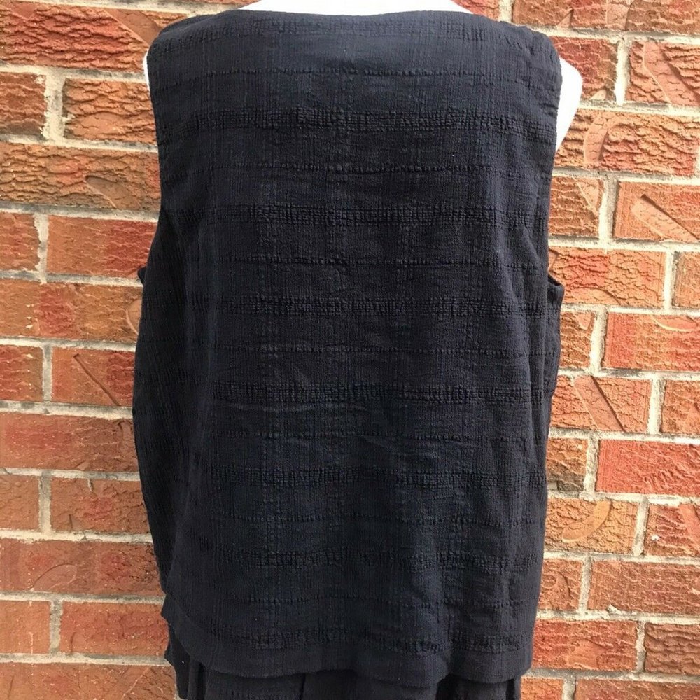Navy Blue J. Jill Textured Sleeveless Top (NWT) - Picture 5 of 5